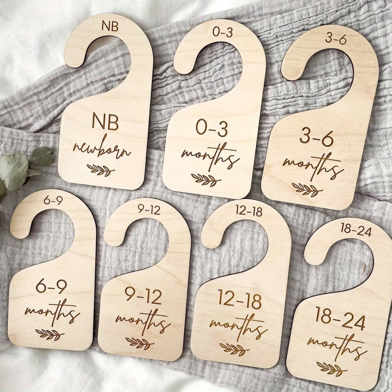 Baby Clothing Hanger Dividers - Conjunto de 7 Divisores de Armário