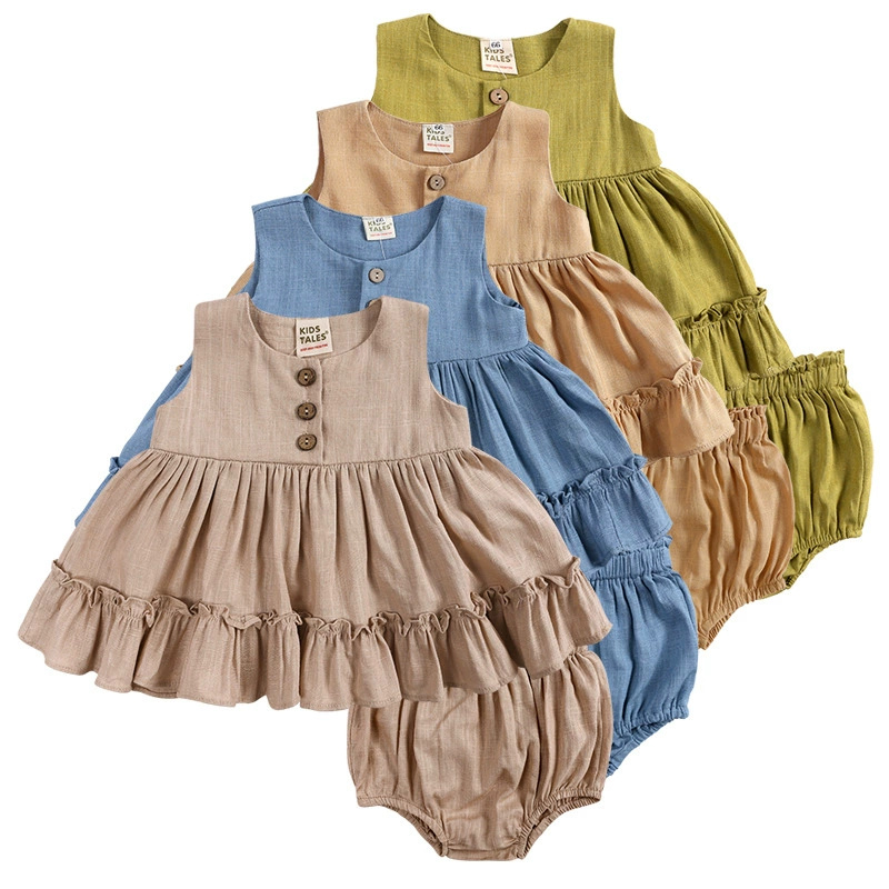 Baby Clothing Layers - Roupas de linho de algodão para