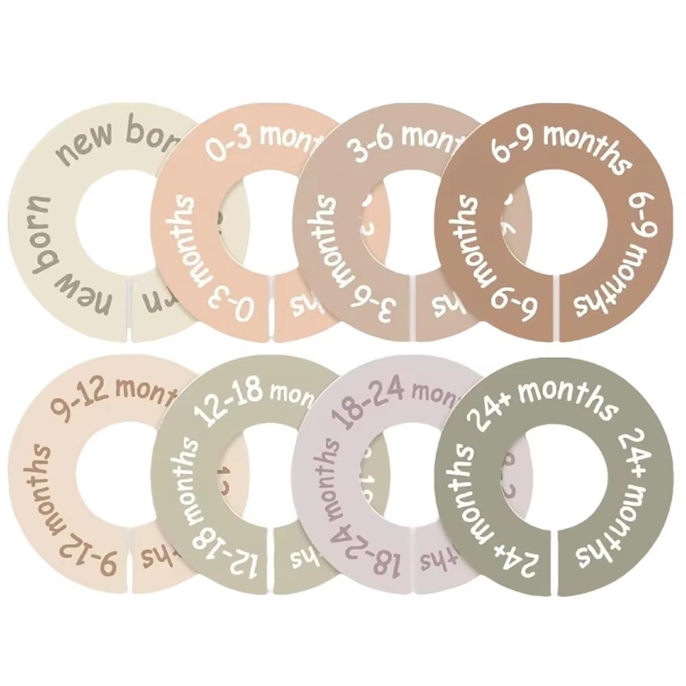 Baby Clothing Hanger Dividers - 68/9 Peças Divisores de Tamanho para