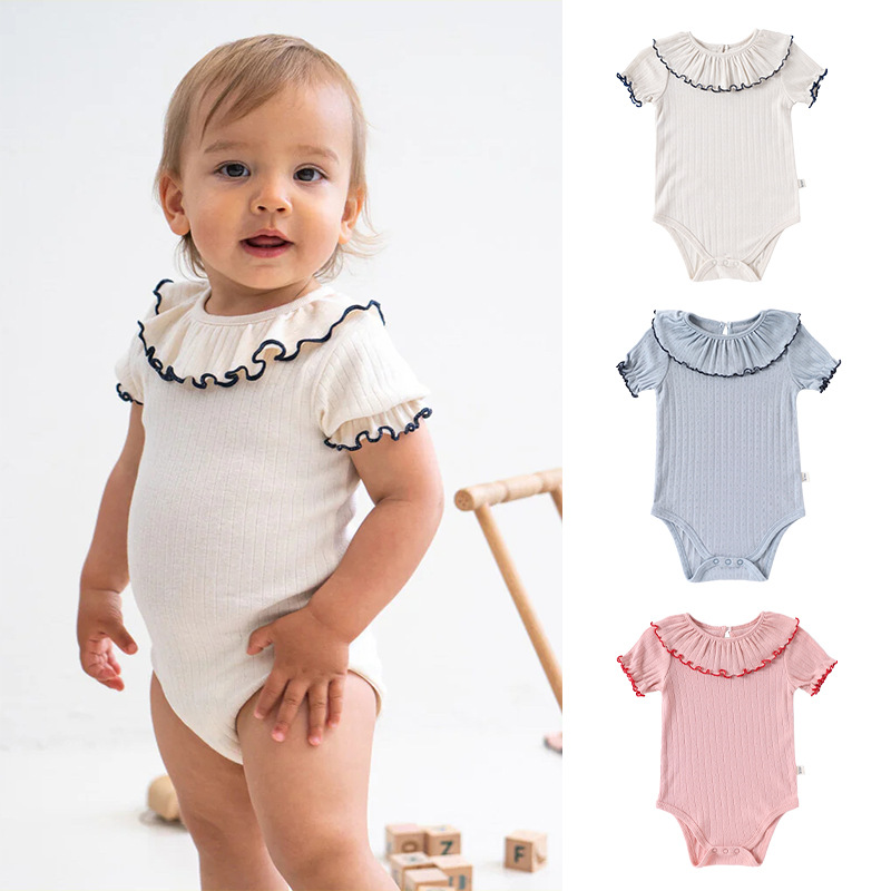 Baby Clothing Layers - Body Triangular de Verão para Bebês