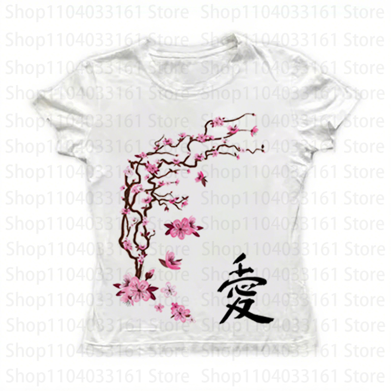 Baby Y2K Clothing - Camisetas Y2K Góticas Femininas, Camisetas Grunge