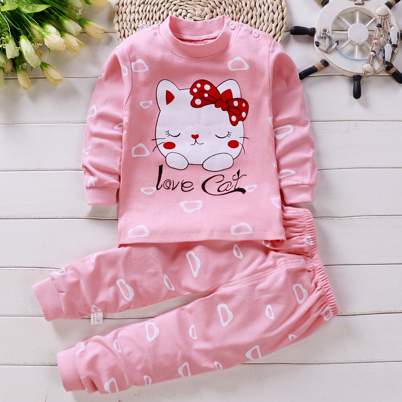 Baby Clothing Clearance - Conjunto de pijama de algodão infantil,