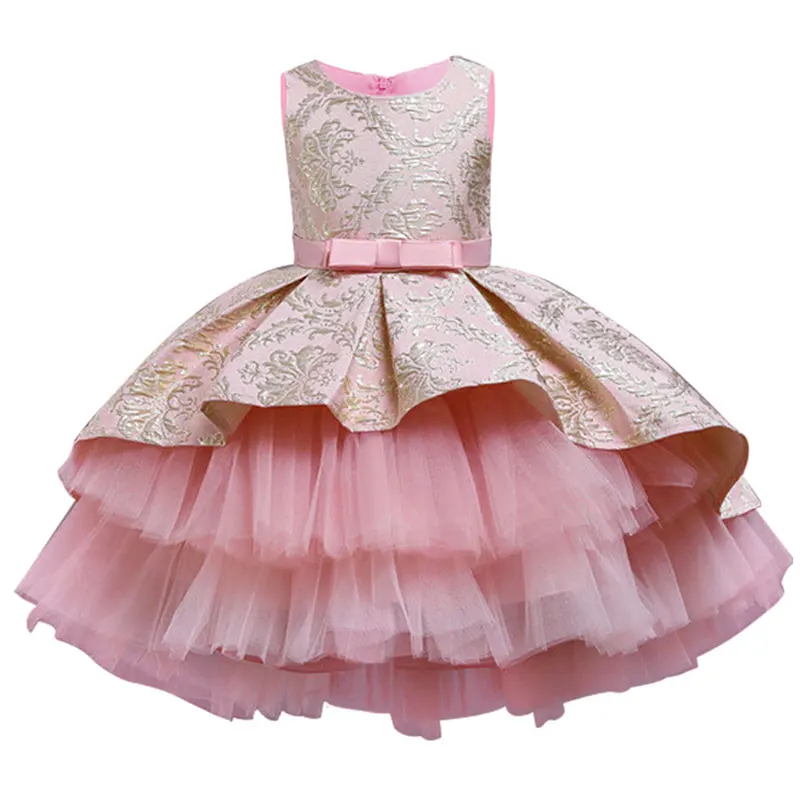 Baby Clothing Layers - Vestido de Princesa Vintage com Bordado
