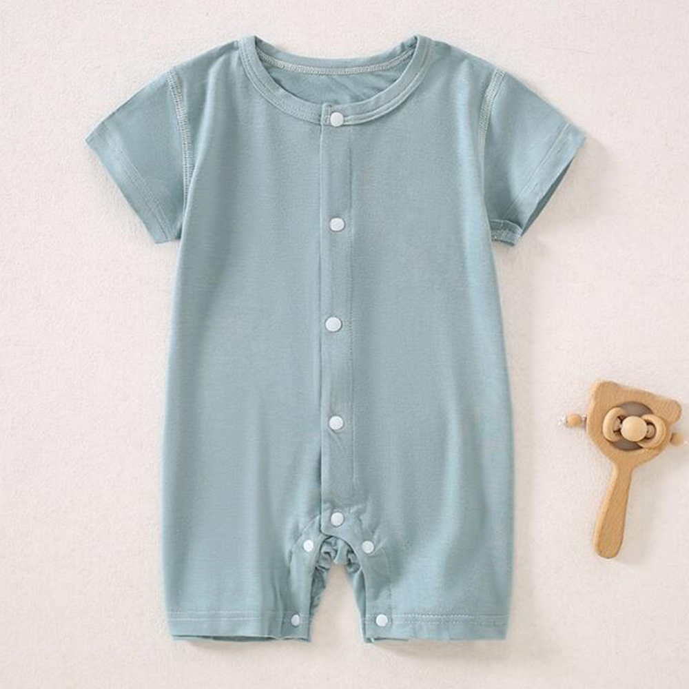 Baby Clothing Types - Bebê menino macacão de manga curta