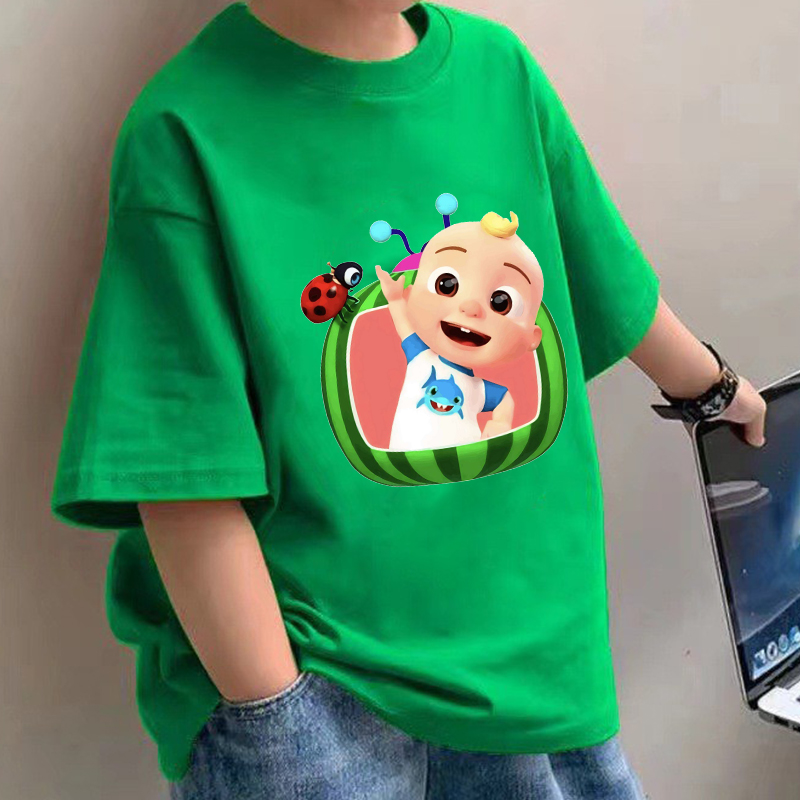 Baby Clothing In Summer - Cocomelons camisetas de bebê anime algodão