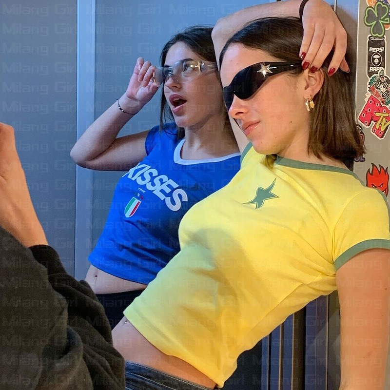 2023 feminino carta gótico col - Baby Y2K Clothing avaliação e preço