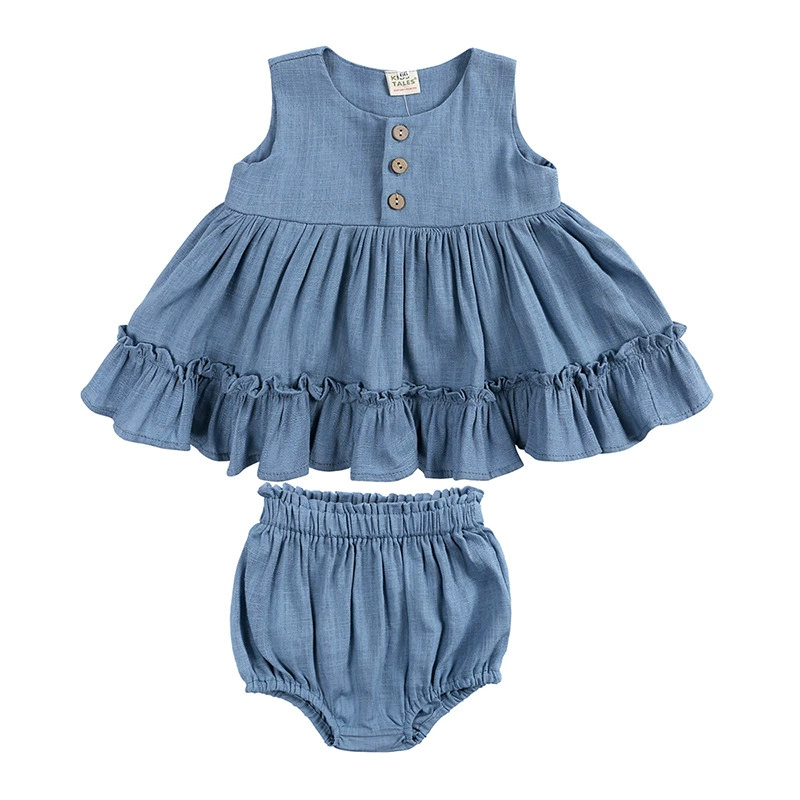 Roupas de linho de algodão par - Baby Clothing Layers avaliação e preço