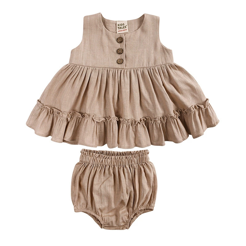 Roupas de linho de algodão par - Baby Clothing Layers avaliação e preço