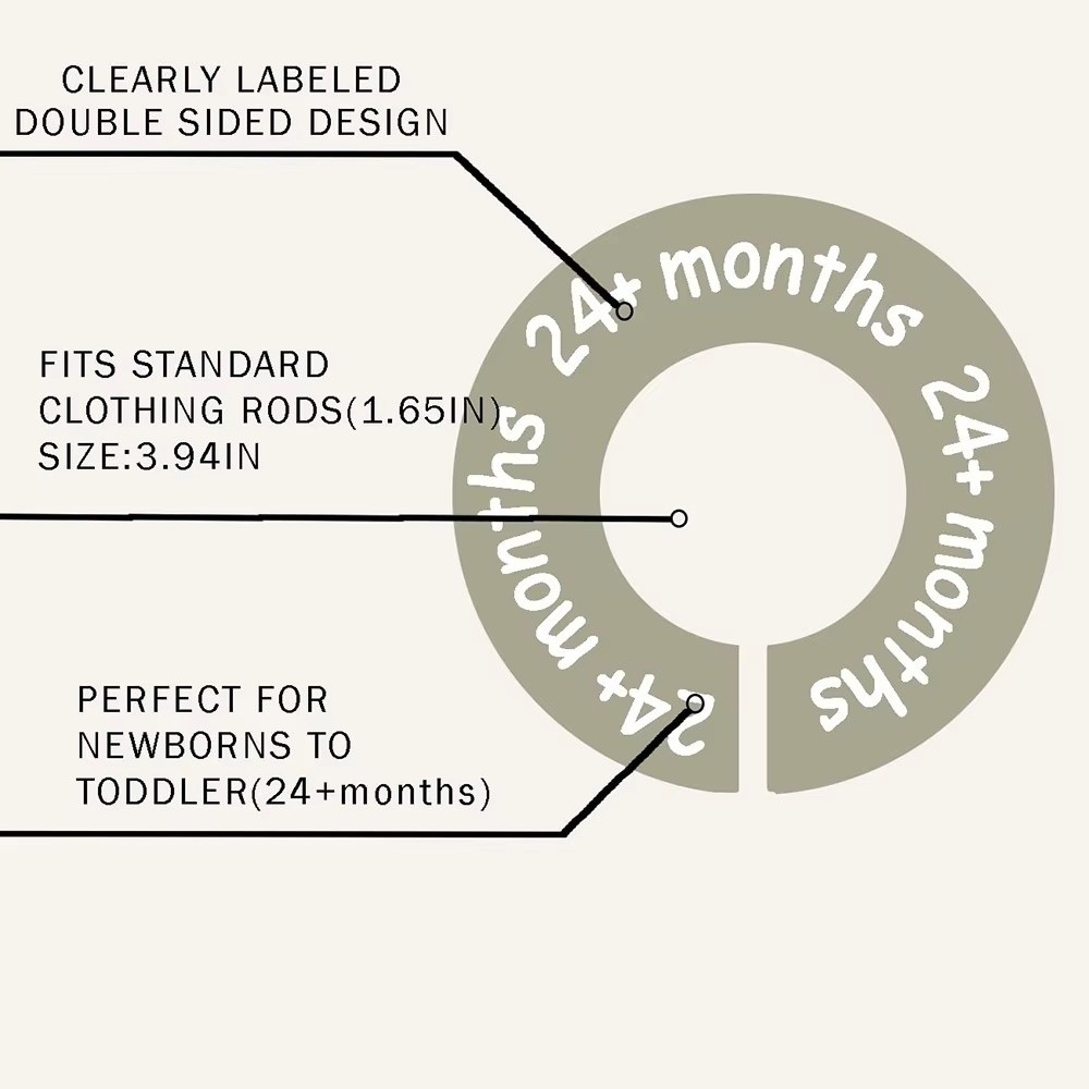 68/9 Peças Divisores de Tamanh - Baby Clothing Hanger Dividers avaliação e preço