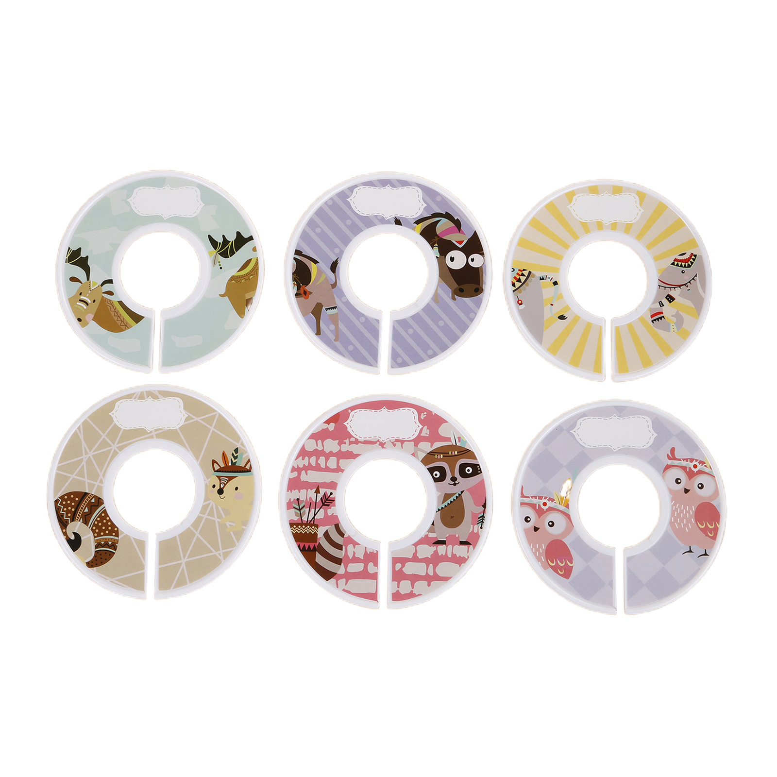 O tamanho redondo da cremalhei - Baby Clothing Hanger Dividers avaliação e preço