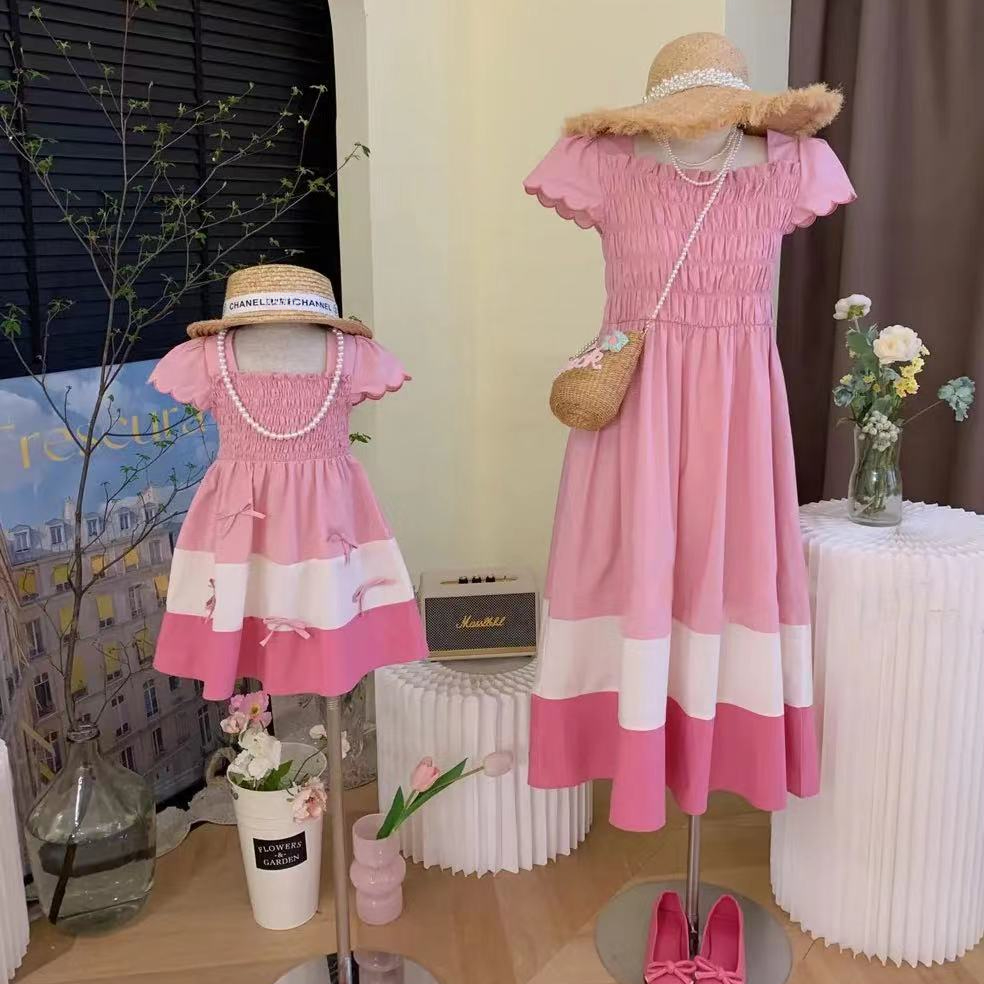 Mãe e filha vestido de blusa c - Baby Clothing In Summer avaliação e preço