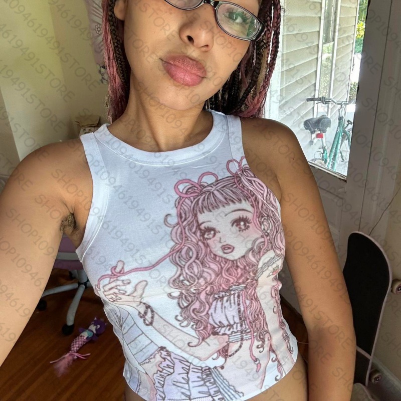 Top mujer tanques & camis topo - Baby Y2K Clothing avaliação e preço