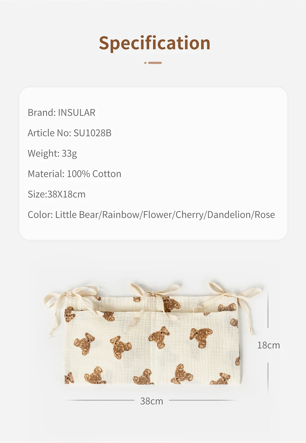 Organizador de berço de bebê,  - Baby Clothing For Bed avaliação e preço