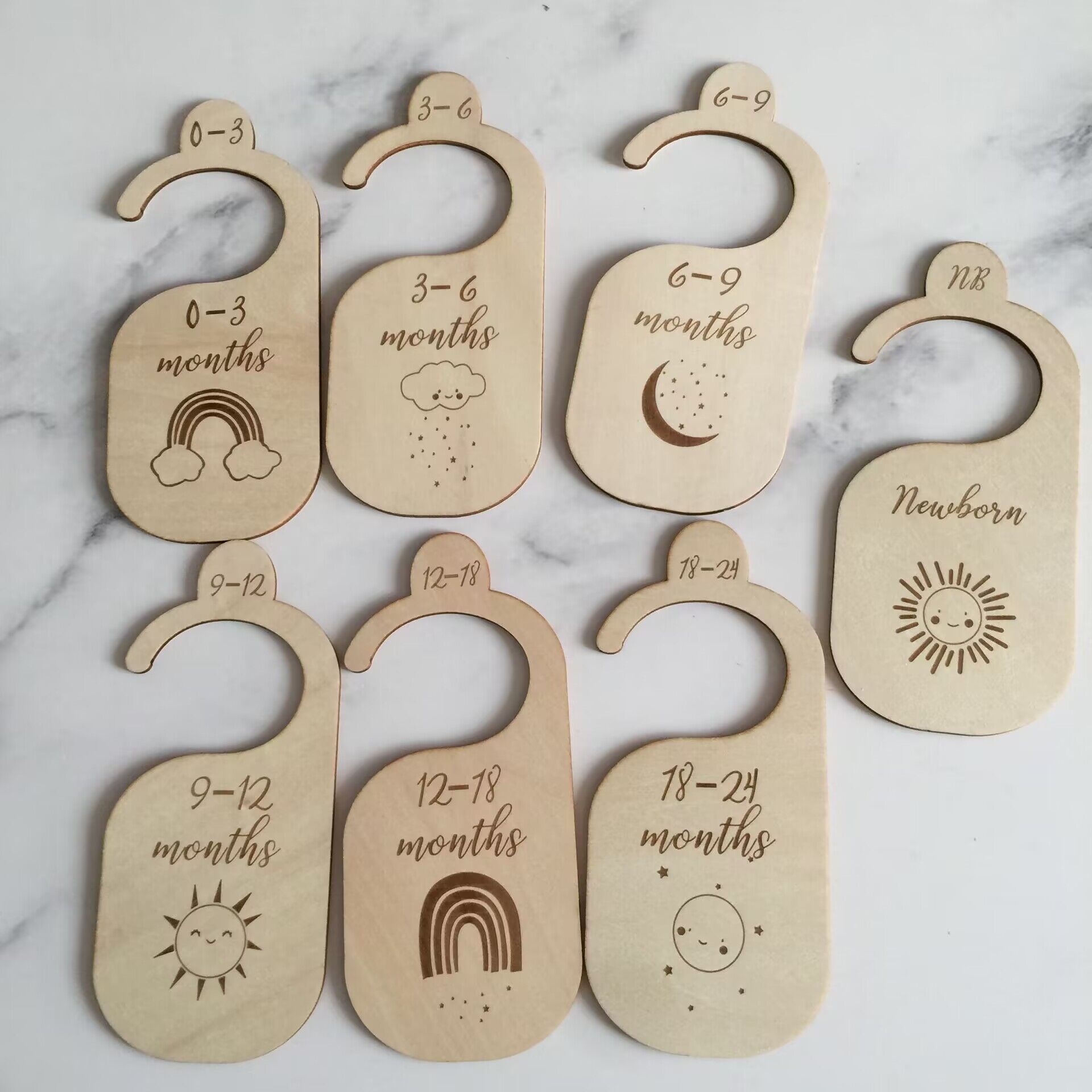 Divisores de Roupa de Madeira  - Baby Clothing Hanger Dividers avaliação e preço