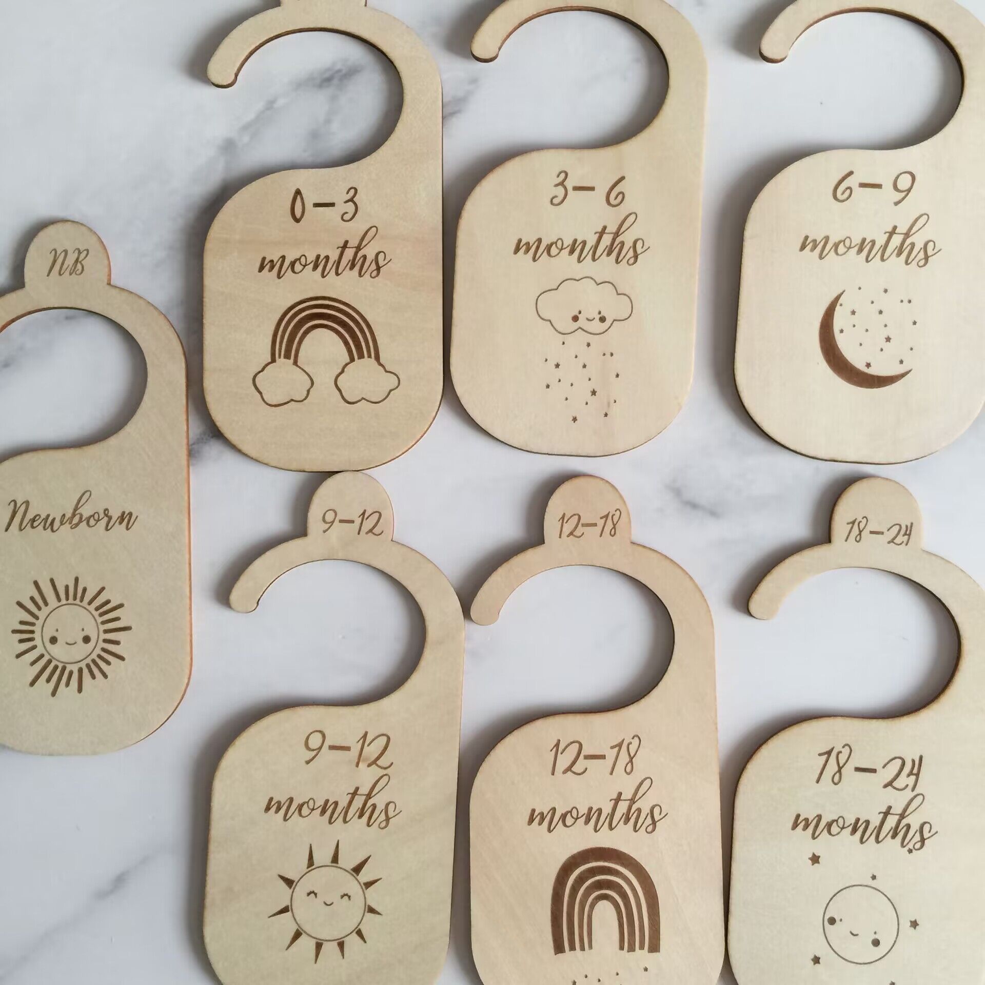 Divisores de Roupa de Madeira  - Baby Clothing Hanger Dividers avaliação e preço