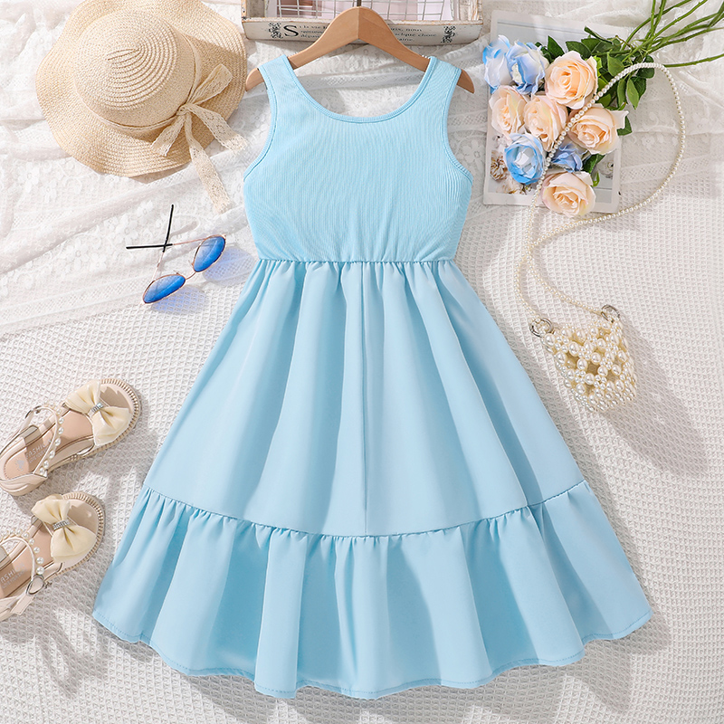 Vestido A-line Sem Mangas em A - Baby Clothing Korea avaliação e preço